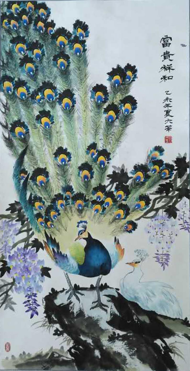 吉大华国画作品《【富贵祥和】作者吉大华》【图0】