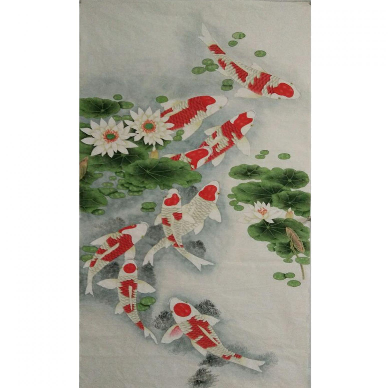 刘永红国画作品《【鱼儿】作者刘永红》