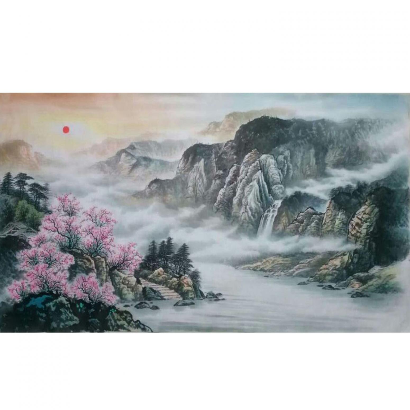 宁建华国画作品《【山水4】作者宁建华》