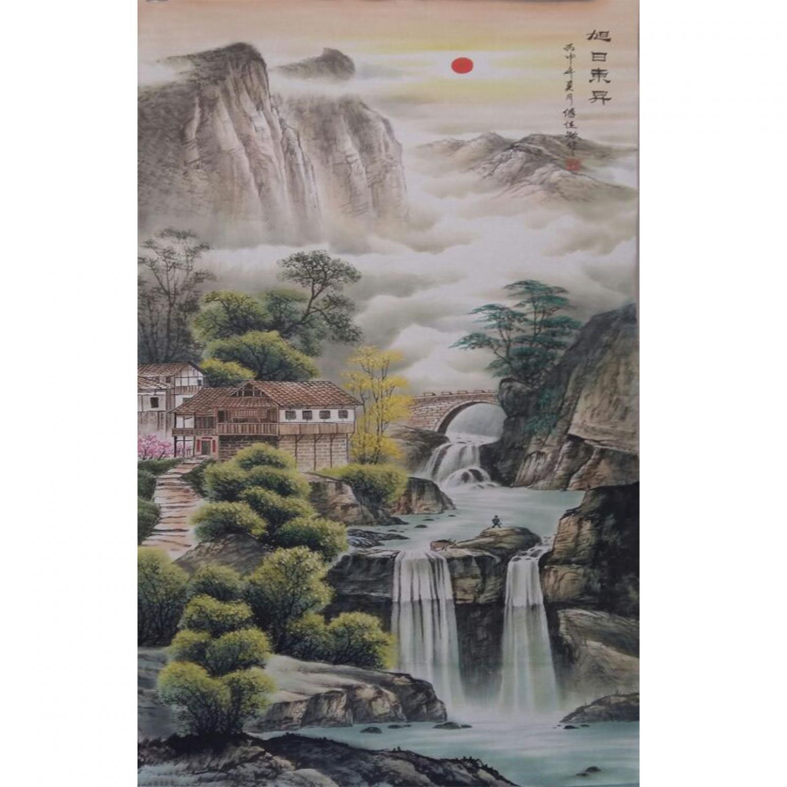 宁建华国画作品《【山水6】作者宁建华》