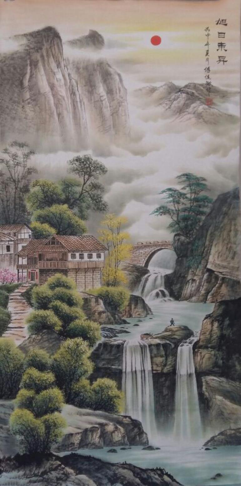 宁建华国画作品《【山水6】作者宁建华》【图0】