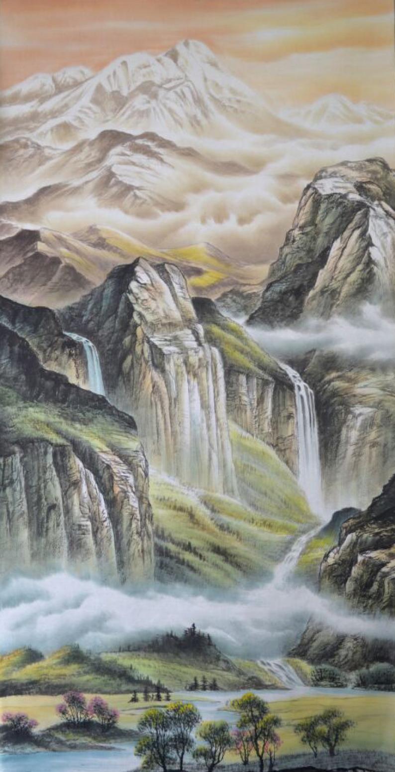 宁建华国画作品《【山水7】作者宁建华》【图0】