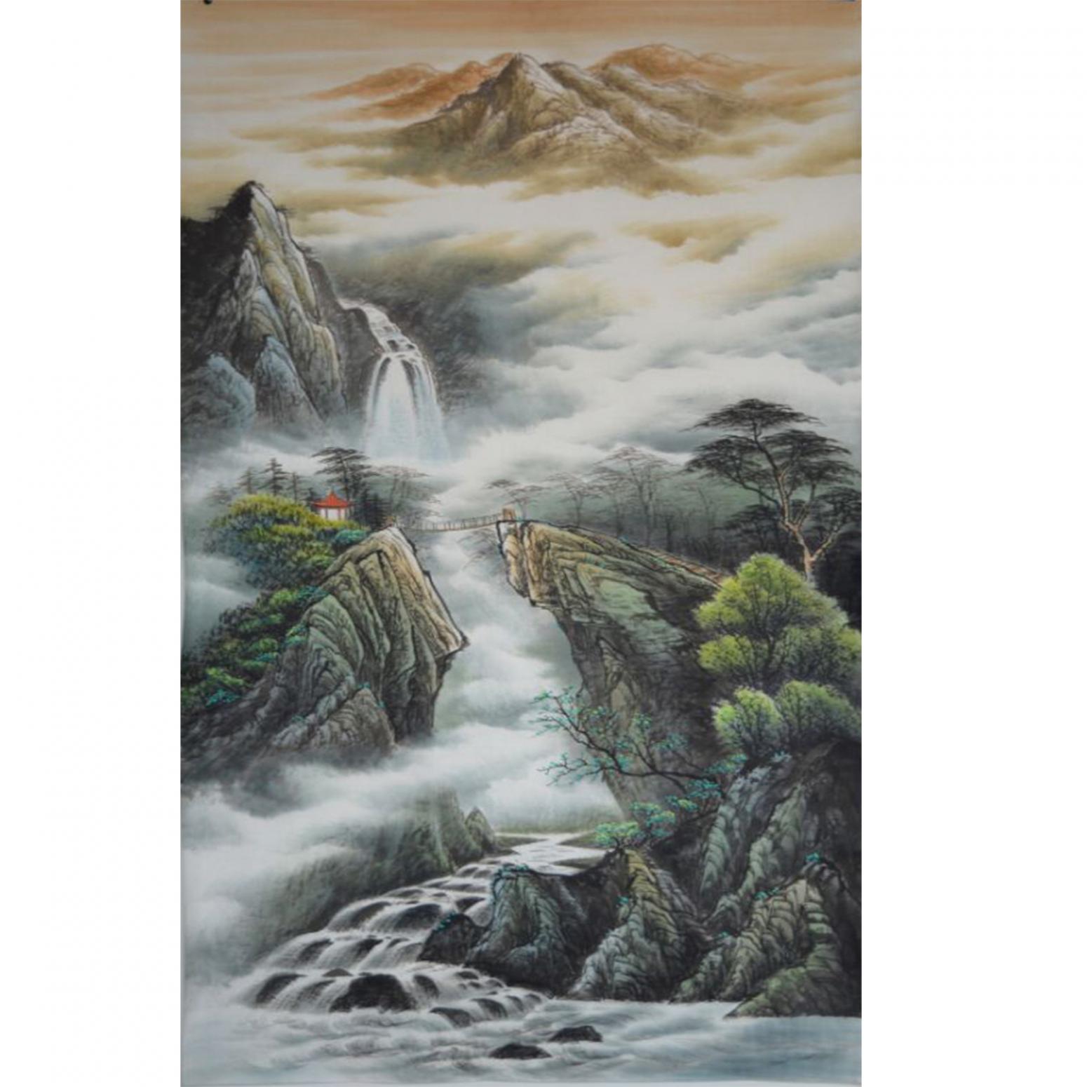 宁建华国画作品《【山水8】作者宁建华》