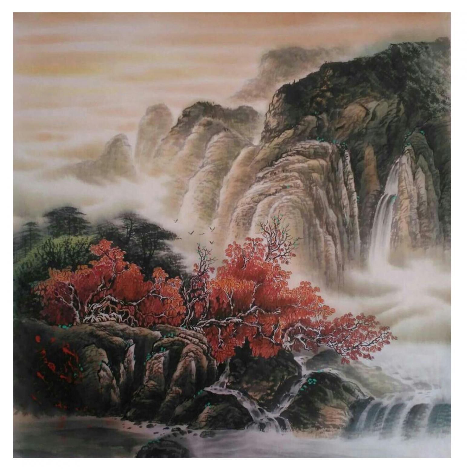 宁建华国画作品《【山水11】作者宁建华》