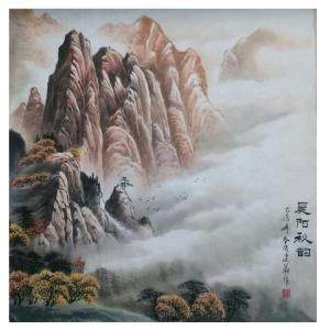 宁建华国画作品《【晨阳秋韵】作者宁建华》价格720.00元