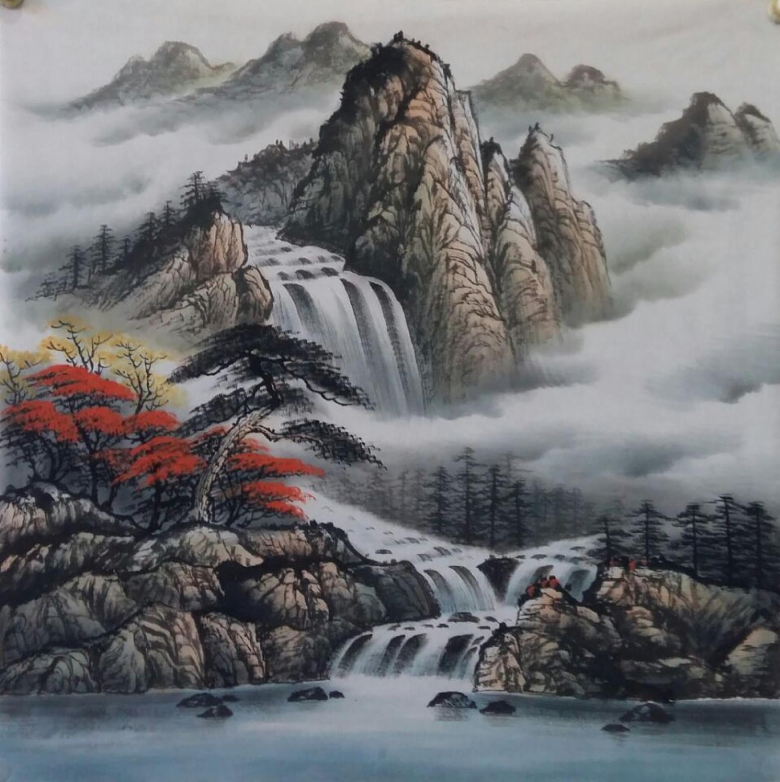 宁建华国画作品《【山水12】作者宁建华》【图0】