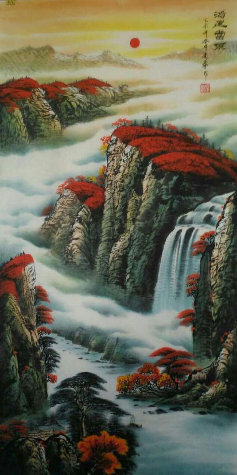 宁建华国画作品《【鸿星高照】作者宁建华》【图0】