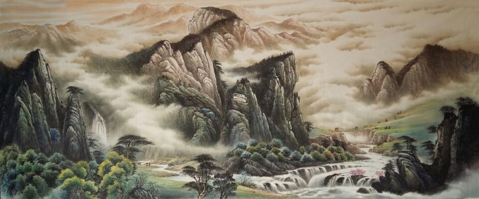 宁建华国画作品《【山水15】作者宁建华》【图0】