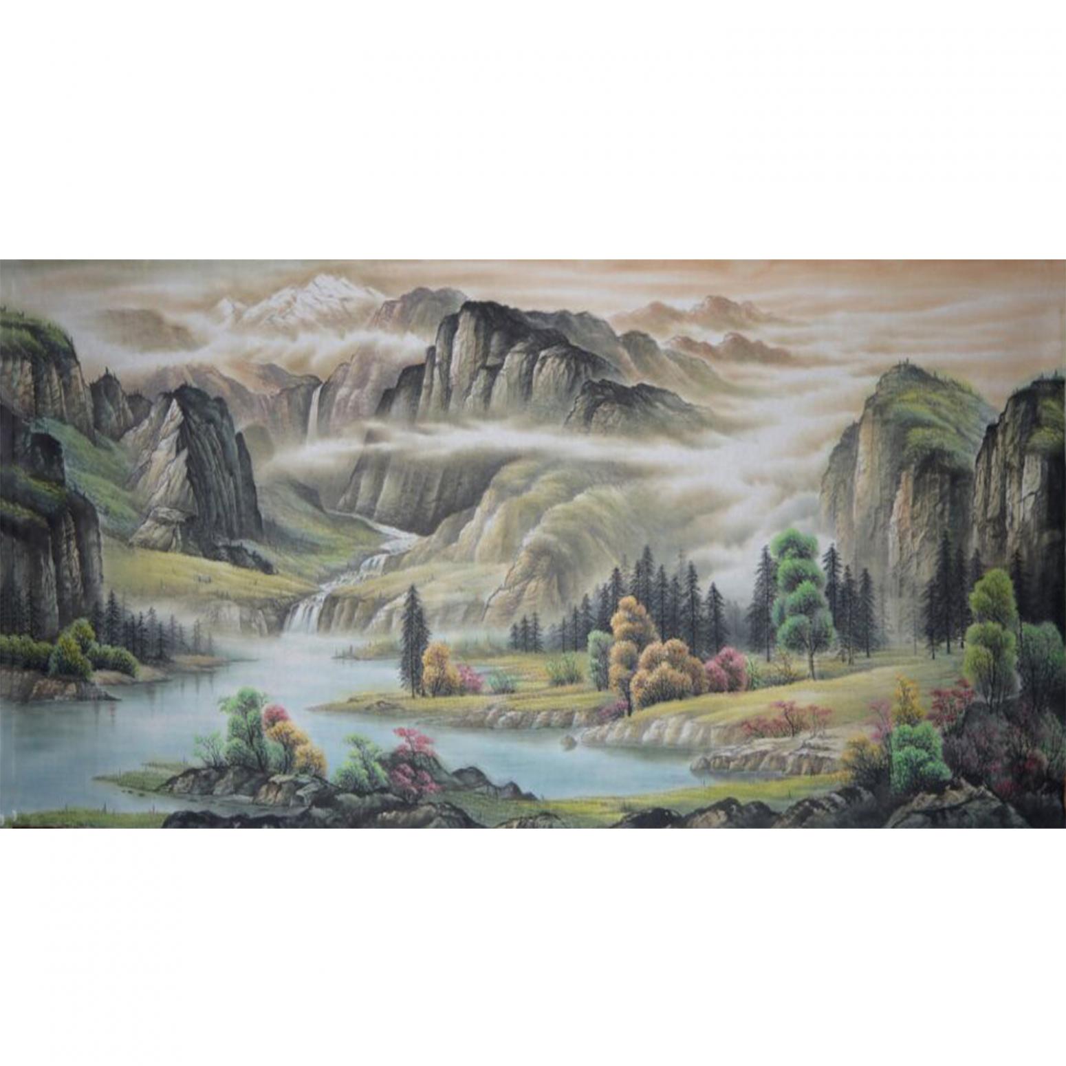 宁建华国画作品《【山水16】作者宁建华》