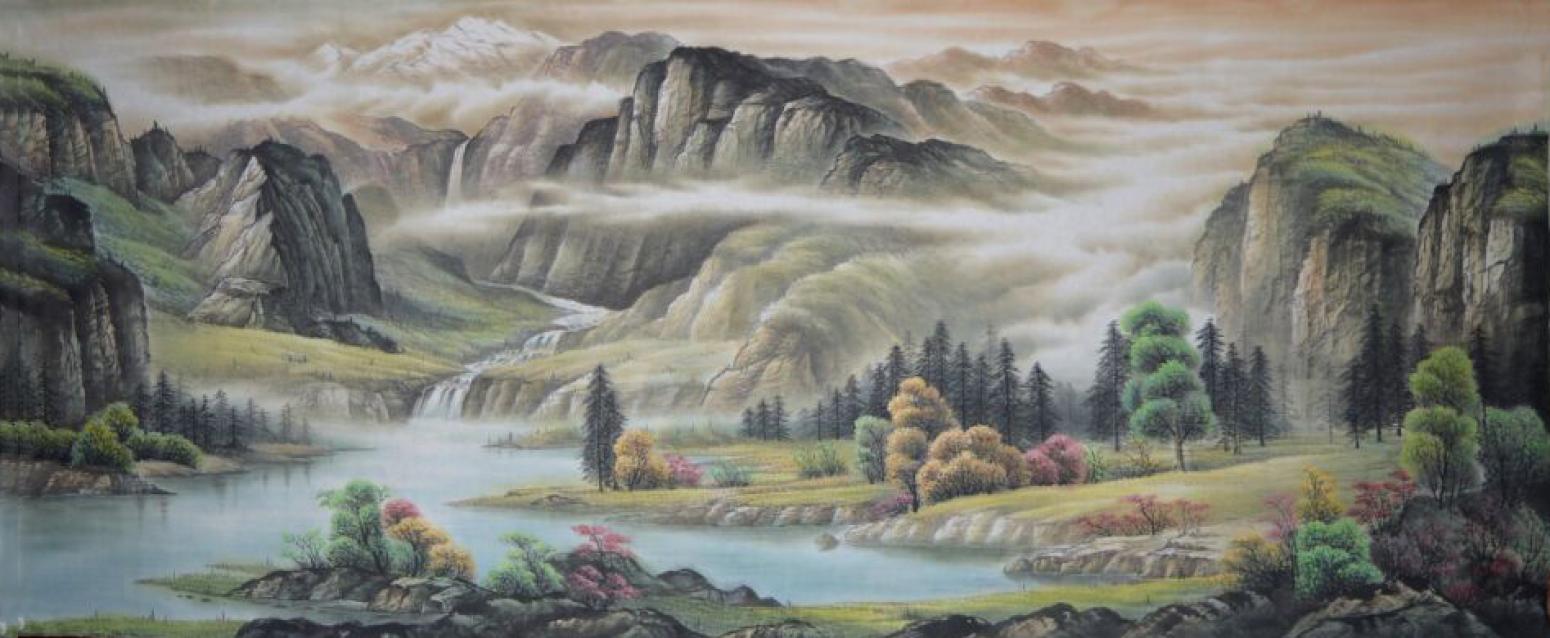 宁建华国画作品《【山水16】作者宁建华》【图0】