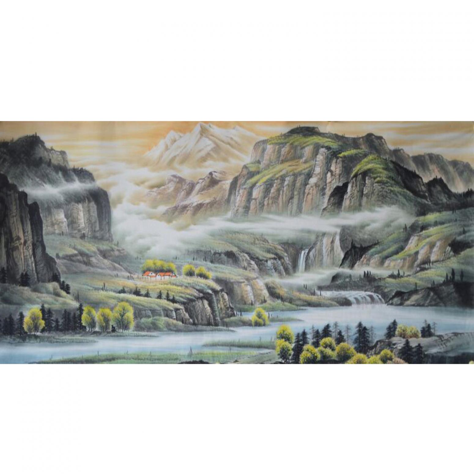 宁建华国画作品《【山水17】作者宁建华》