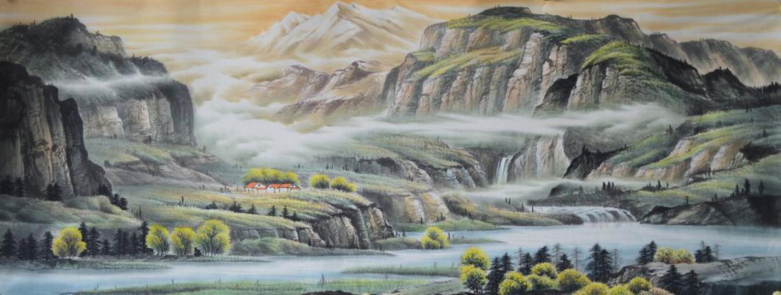 宁建华国画作品《【山水17】作者宁建华》【图0】