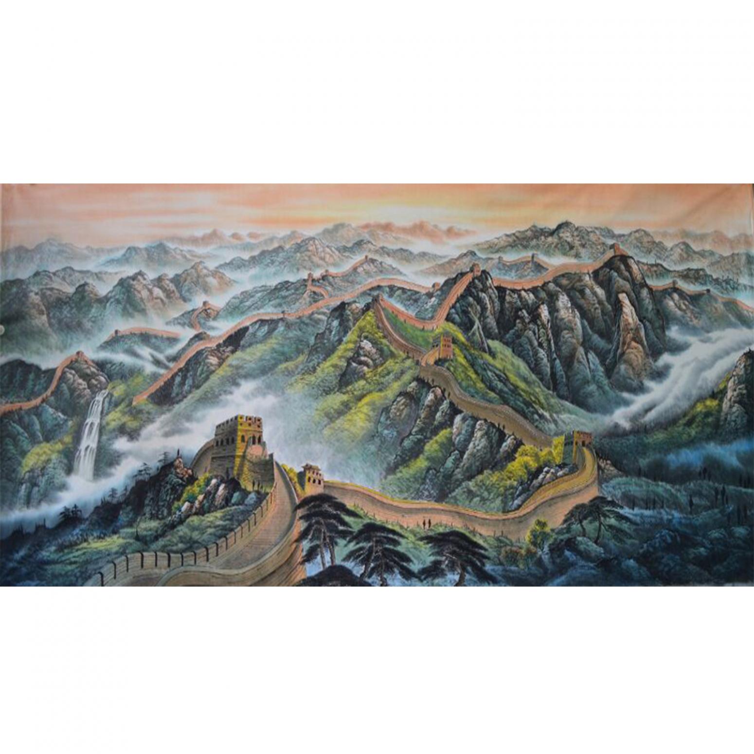 宁建华国画作品《【长城】作者宁建华》