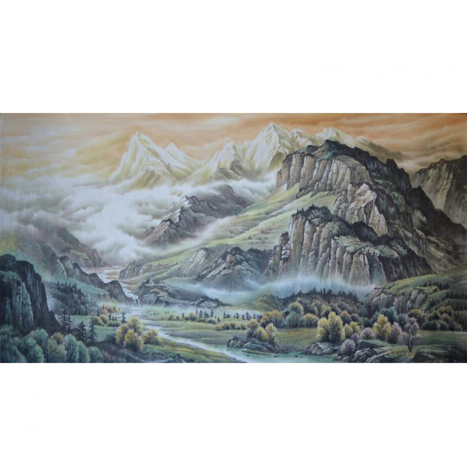 宁建华国画作品《【山水18】作者宁建华》