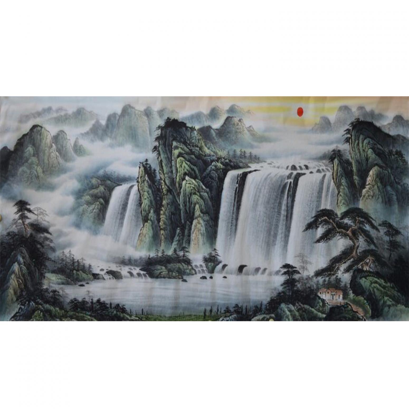 宁建华国画作品《【山水19】作者宁建华》