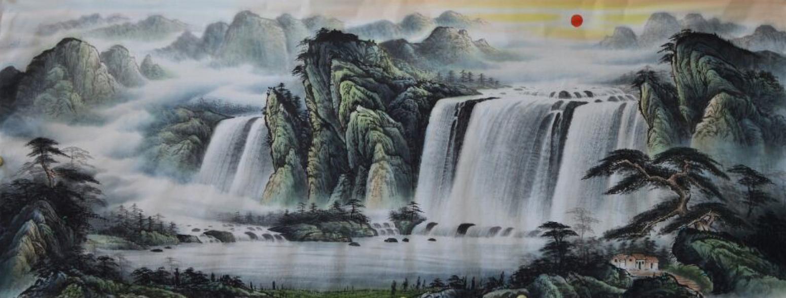 宁建华国画作品《【山水19】作者宁建华》【图0】