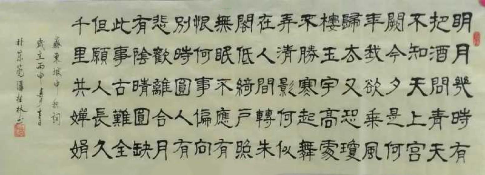 潘桂林书法作品《【苏东坡词】作者潘桂林》【图0】