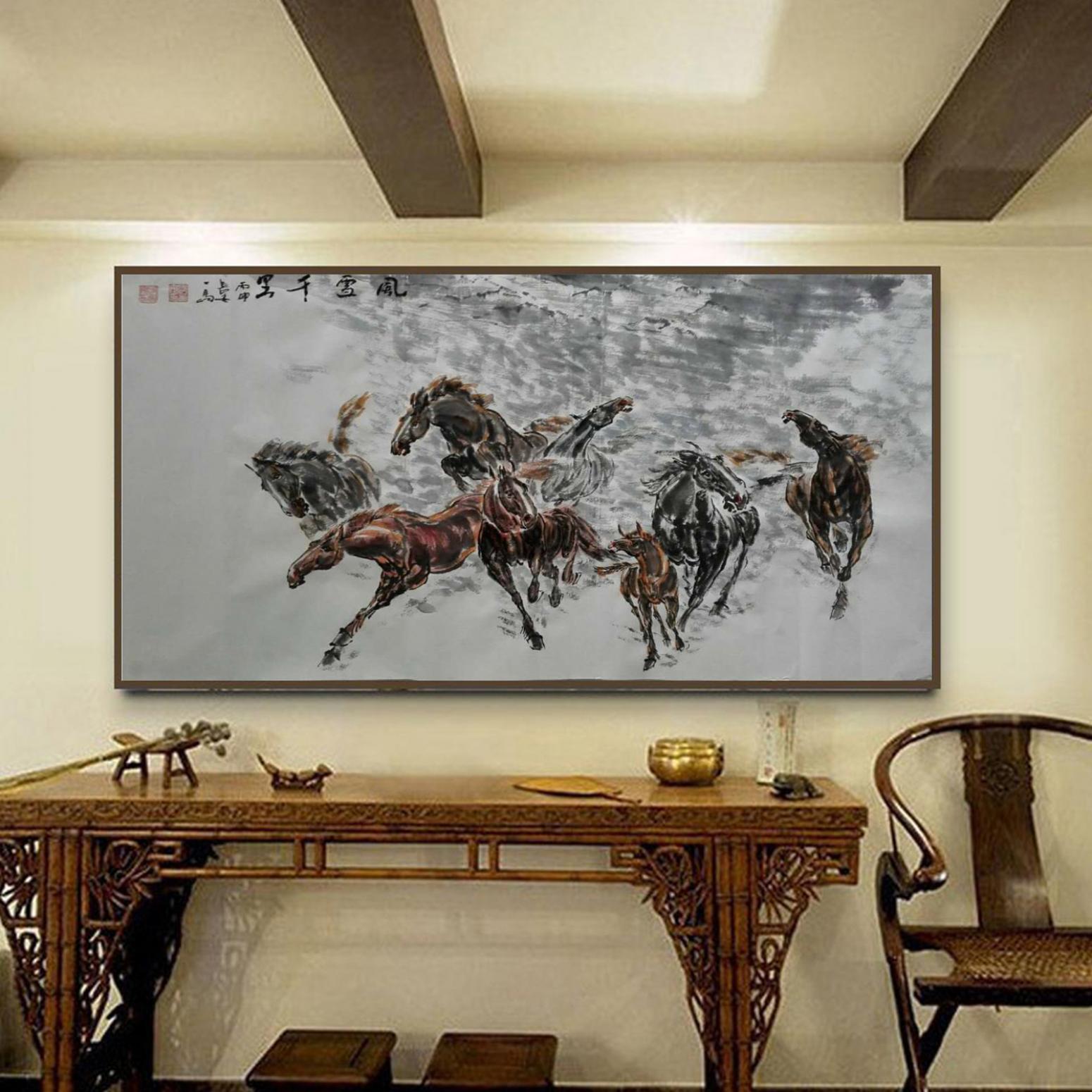 邵西安国画作品《【风雪千里】作者邵西安》【图3】