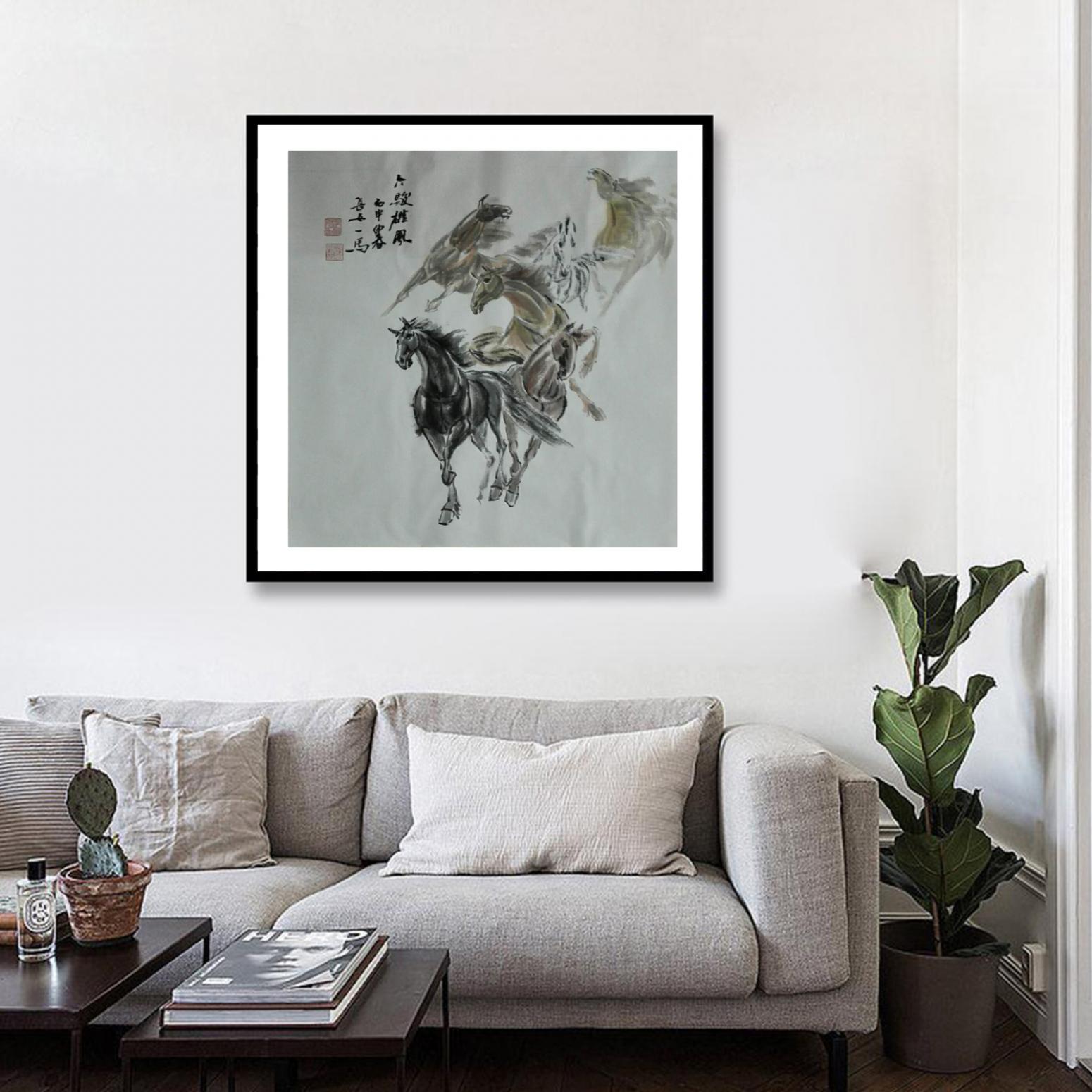 邵西安国画作品《【六骏雄风】作者邵西安》【图3】