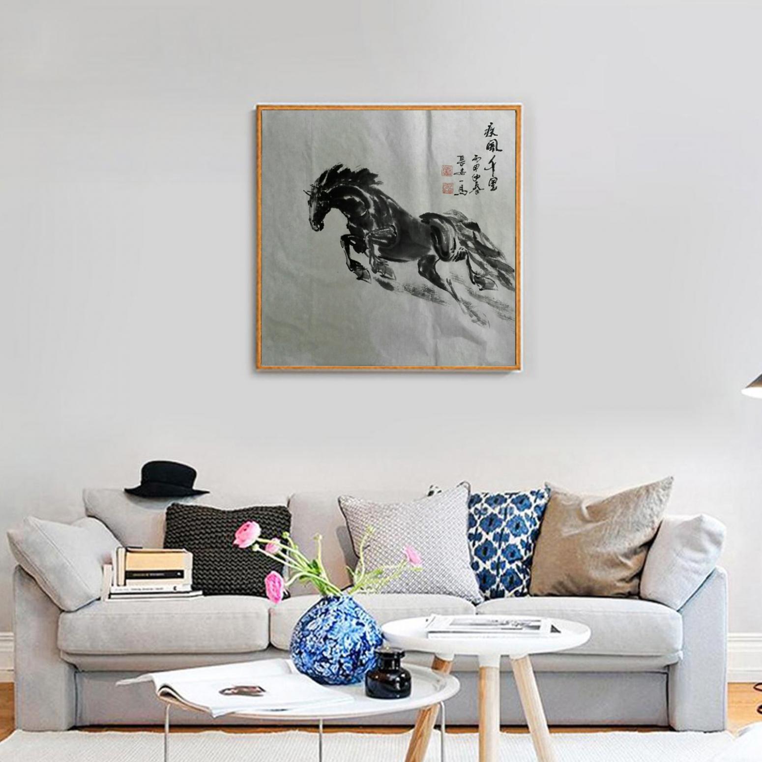 邵西安国画作品《【疾风千里】作者邵西安》【图3】