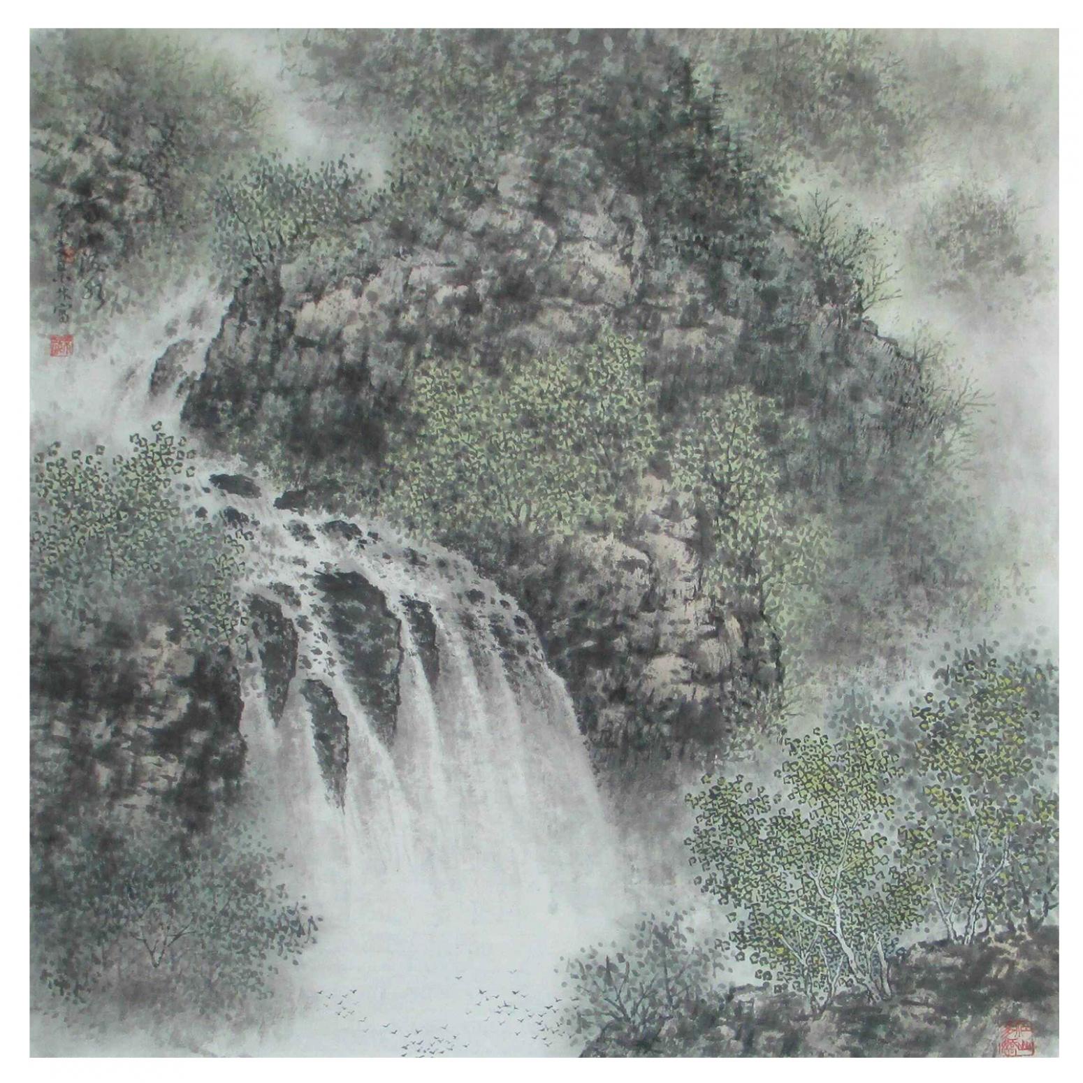 杨景林国画作品《【山水3】作者杨景林》