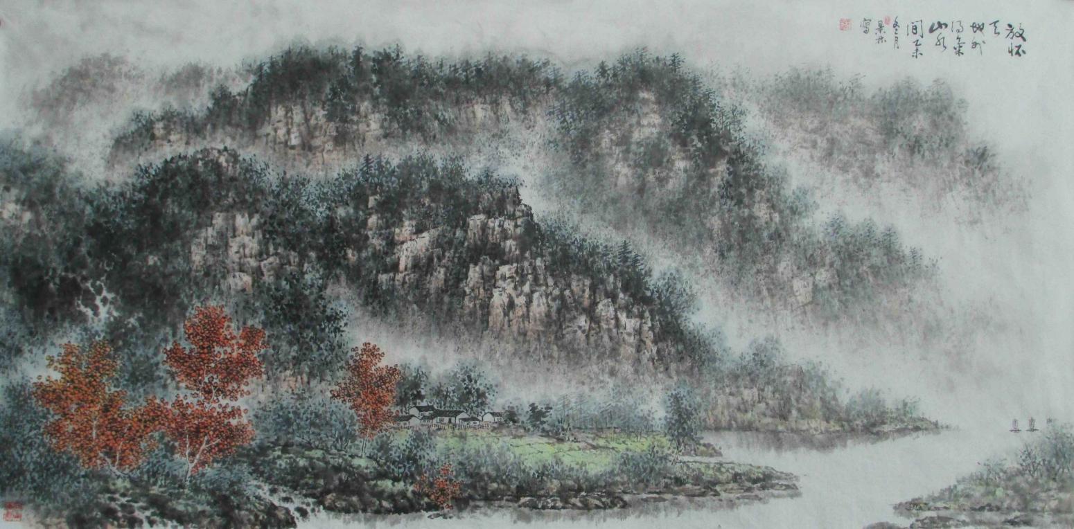 杨景林国画作品《【山水6】作者杨景林》【图0】