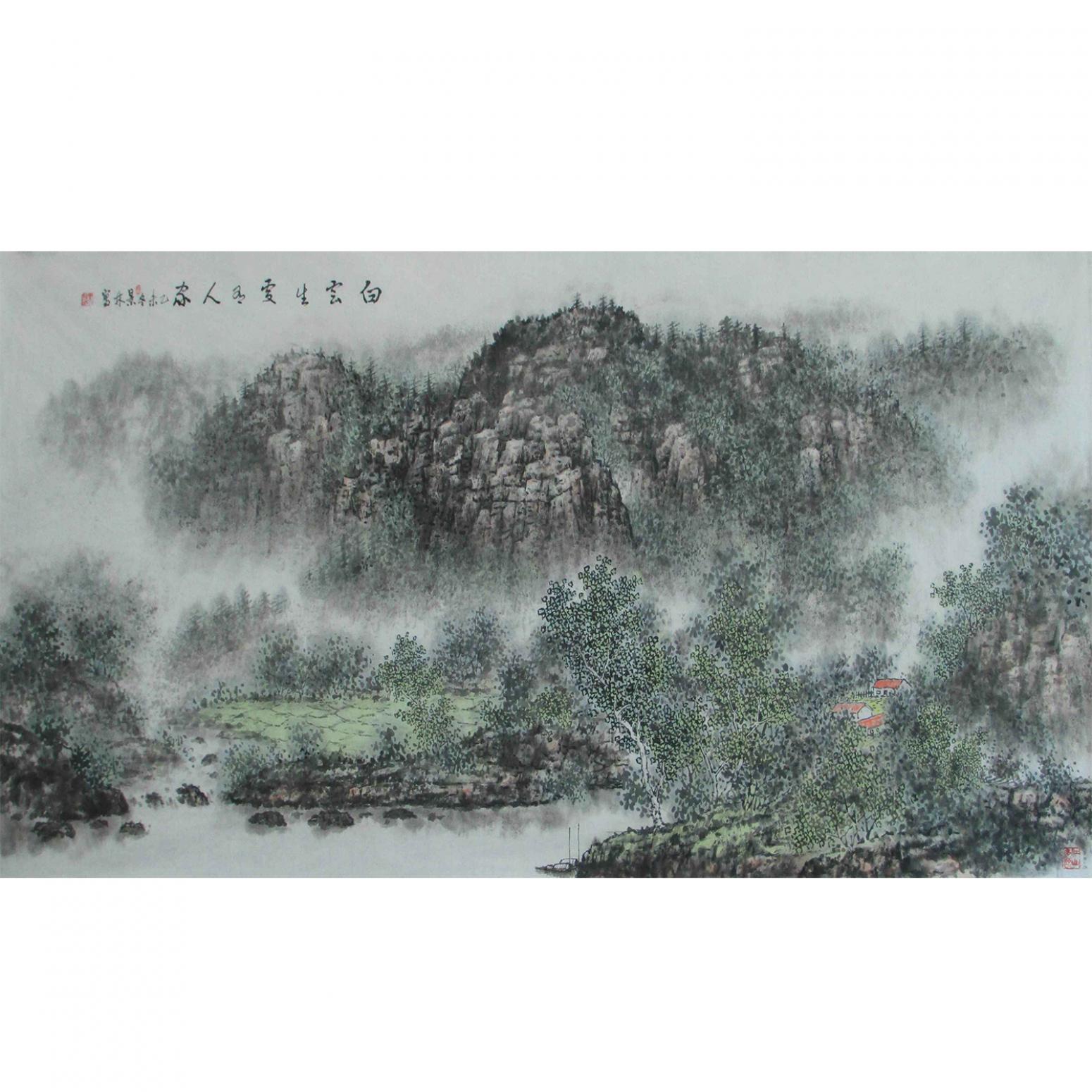 杨景林国画作品《【山水7】作者杨景林》