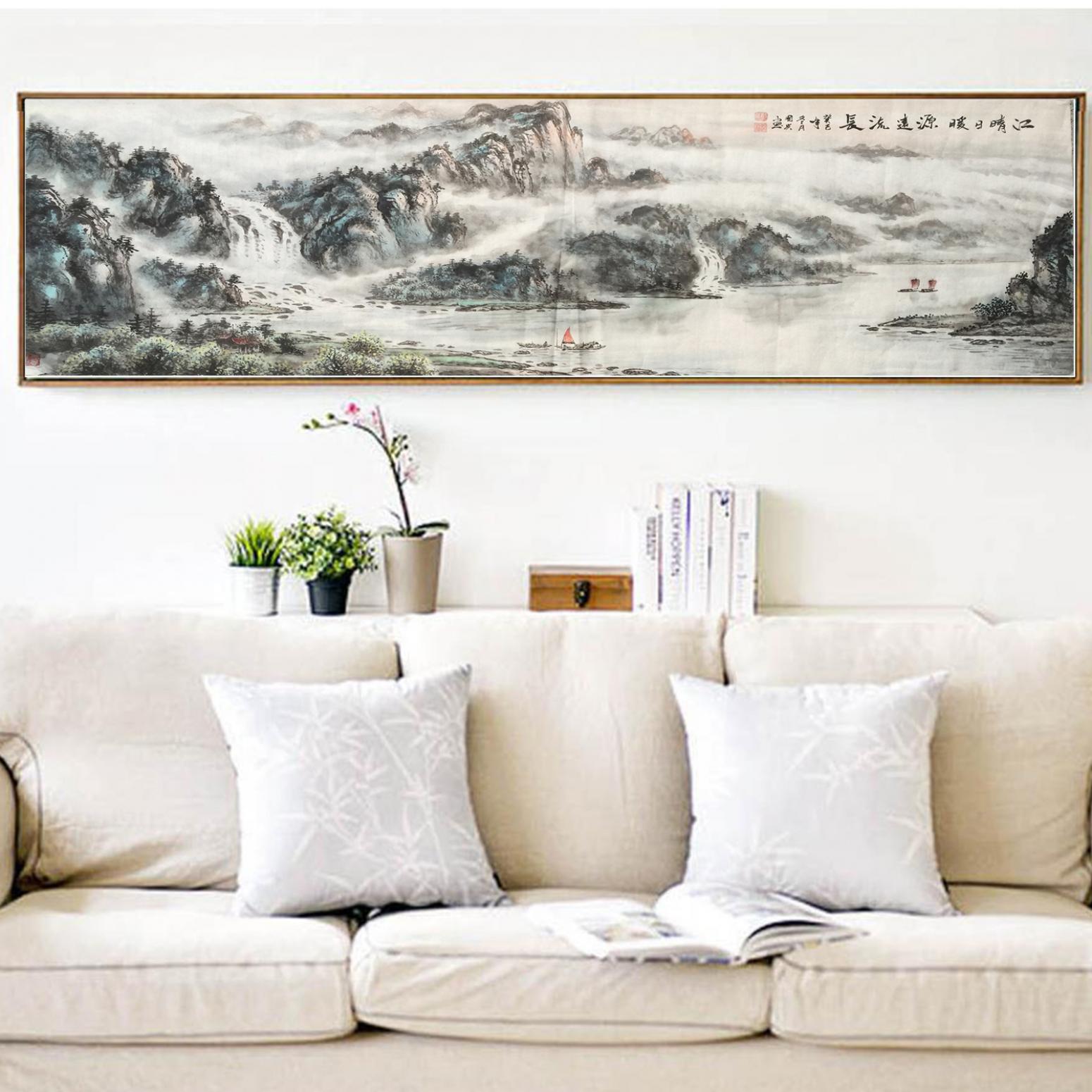 谭松涛国画作品《【江晴日暖】作者谭松涛》【图3】