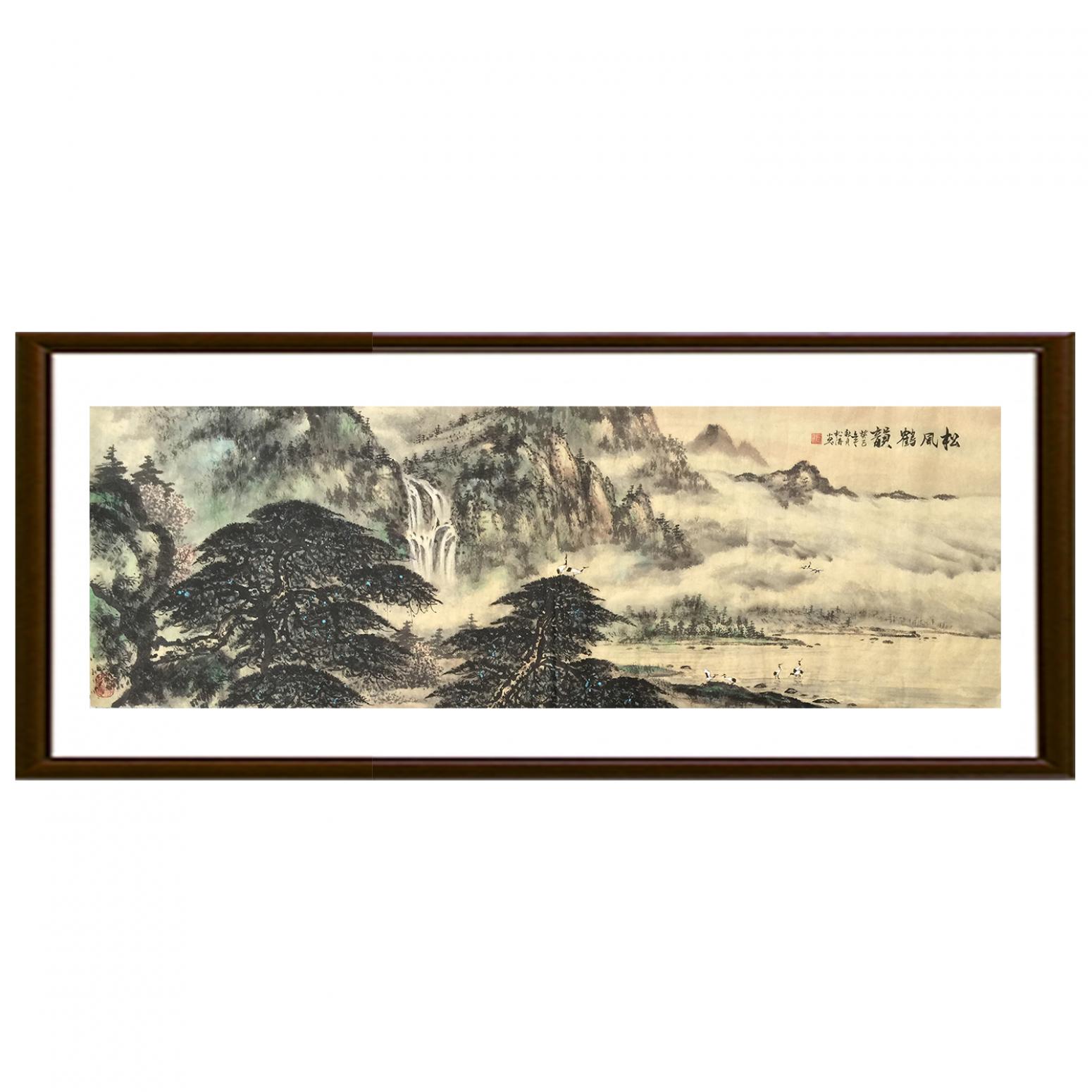 谭松涛国画作品《【松风鹤韵】作者谭松涛》【图2】