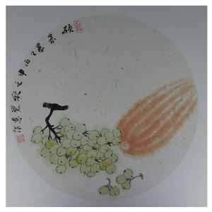 张大石国画作品《【硕果累累】作者张大石》价格480.00元