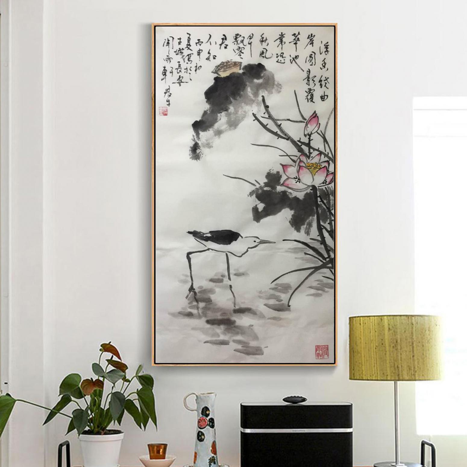 田君才国画作品《【荷塘春色】作者田君才》【图3】