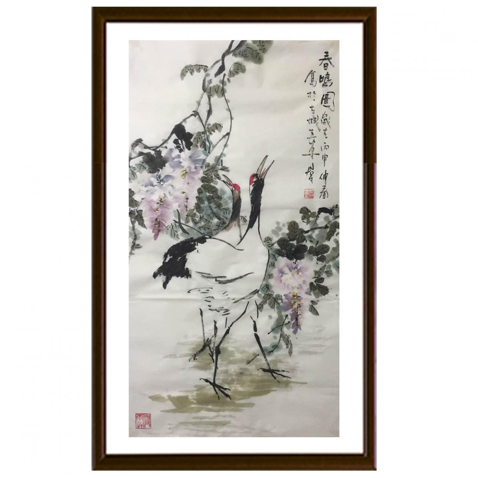 田君才国画作品《【春鸣图】作者田君才》【图2】