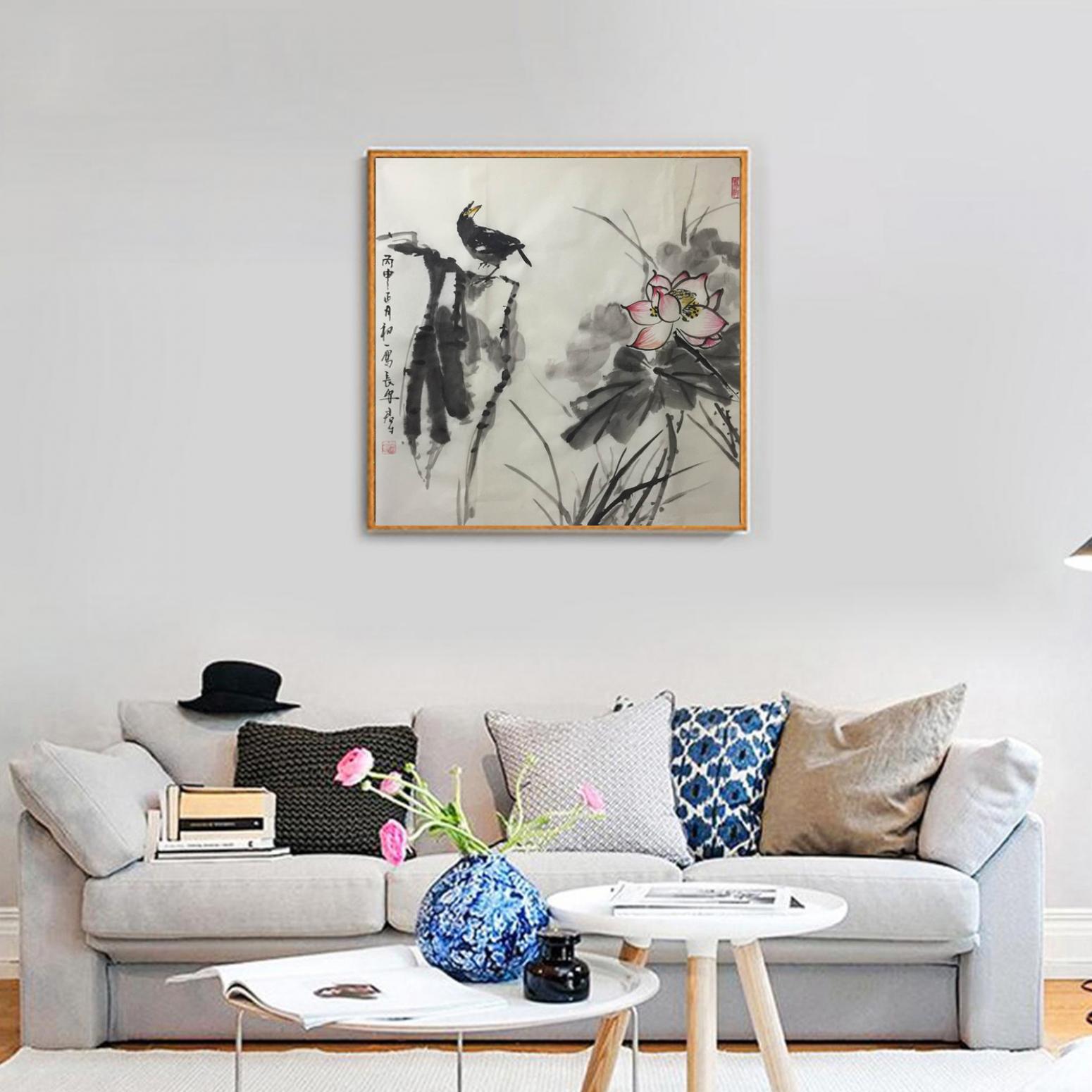 田君才国画作品《【啼莲】作者田君才》【图3】