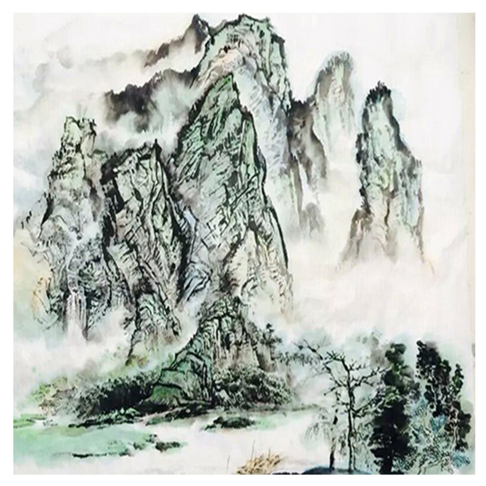 国画作品《【大山】作者郑辉贤》
