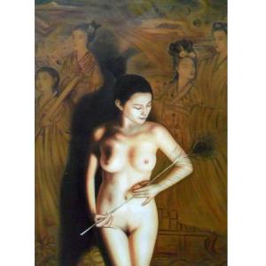 陈力油画作品-《女人体油画》
