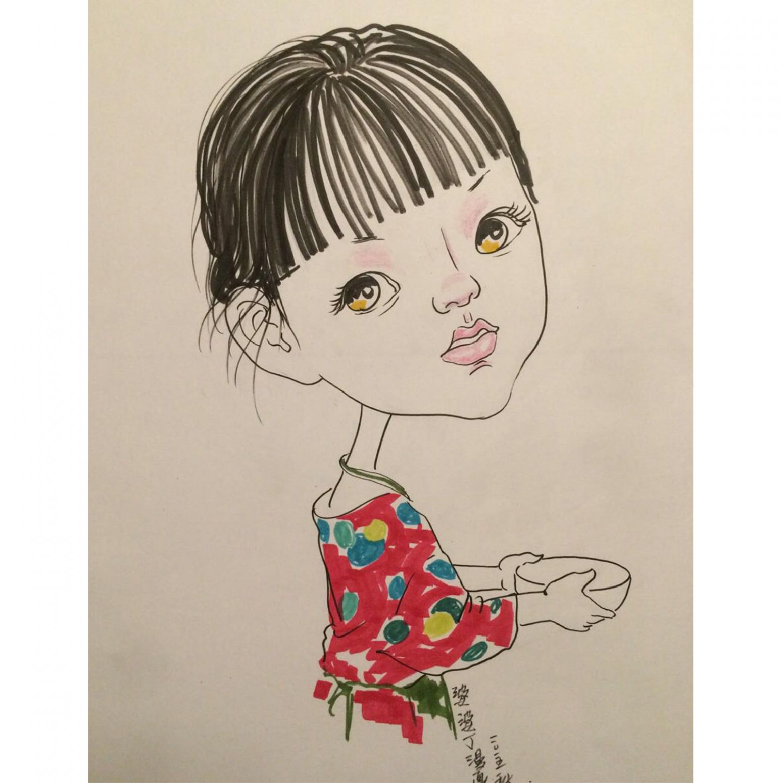 丁月光国画作品《【素写3】作者丁月光 可定制》