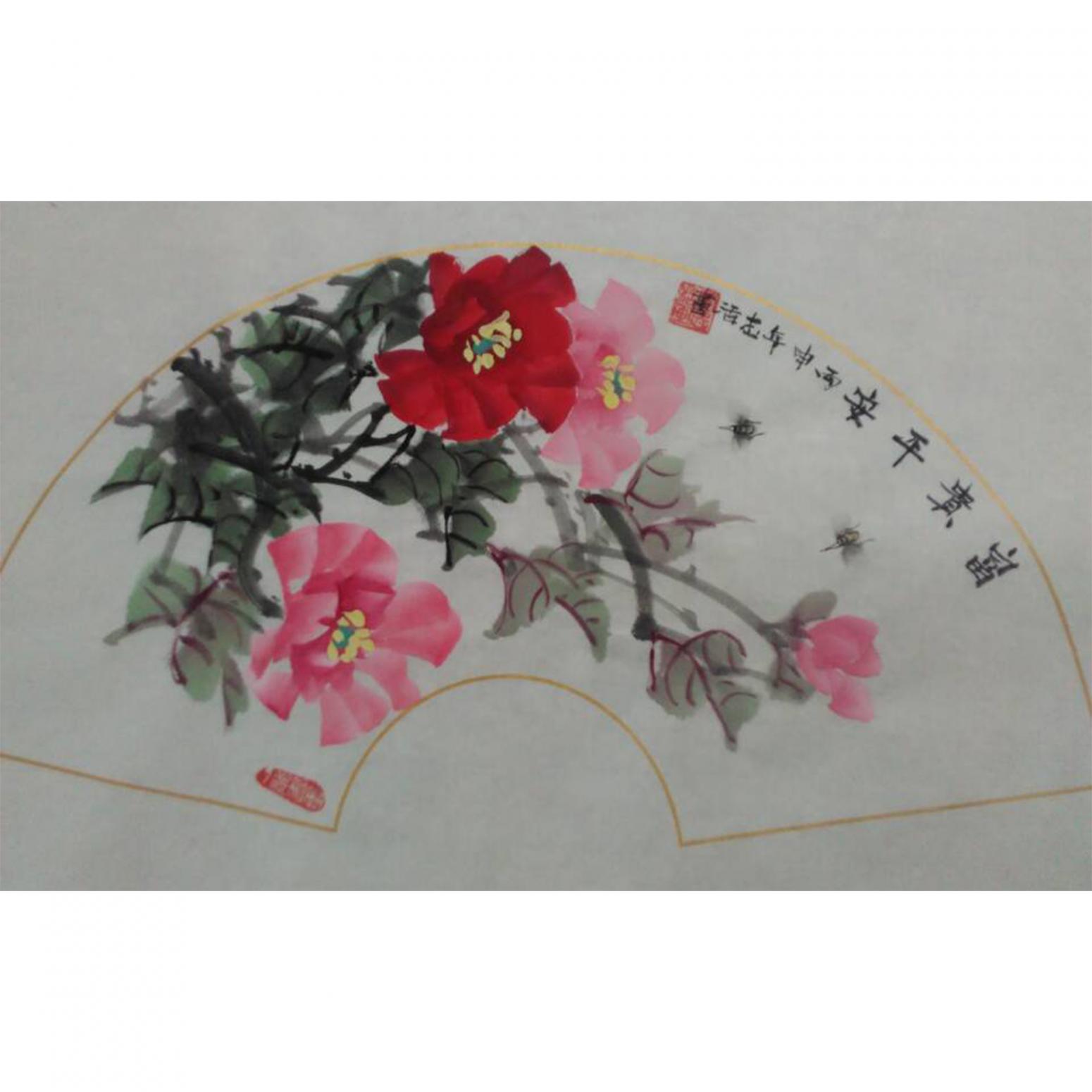 黄一龙国画作品《【富贵平安】作者黄一龙》