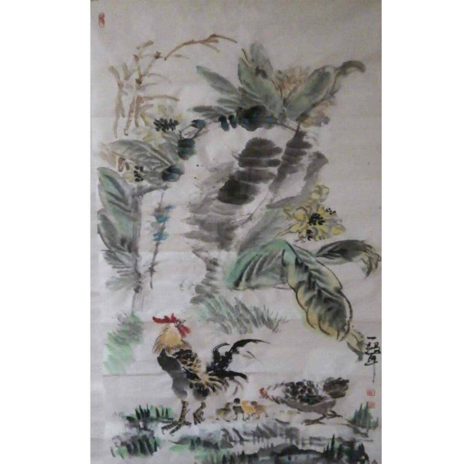 柳春雷国画作品《【花鸟】作者柳春雷》