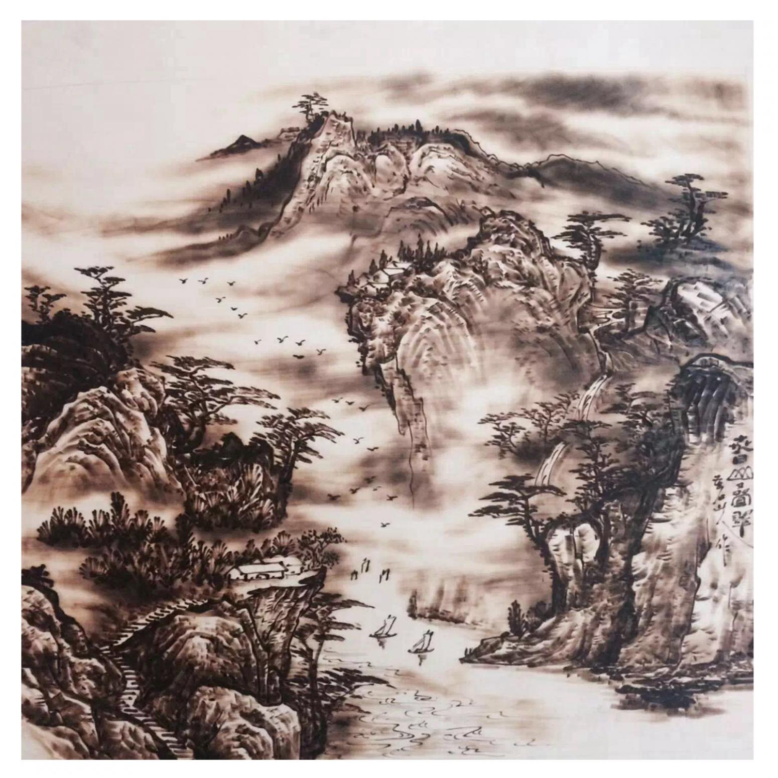 孙传海国画作品《【山水3】作者孙传海》