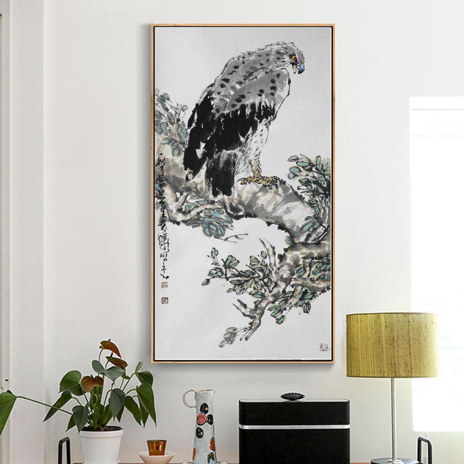 王贵烨国画作品《【雄风】作者王贵烨》【图3】