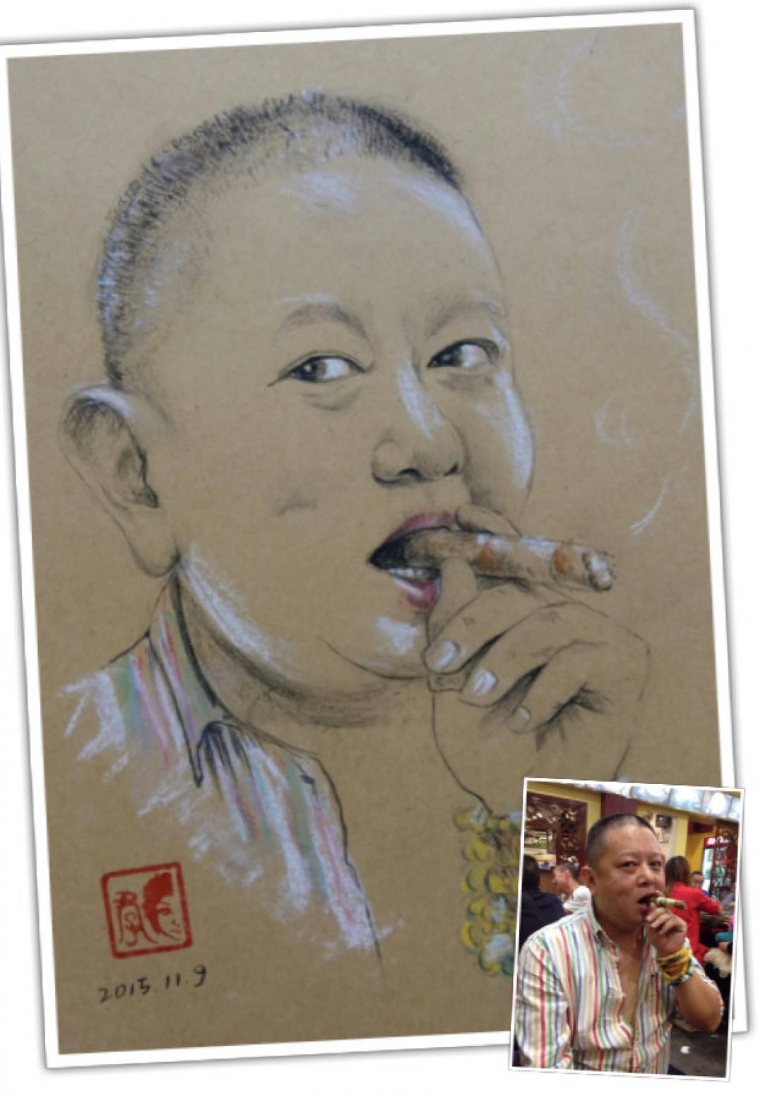 君子文玩杂项作品《【素描2】作者君子 可定制》【图0】