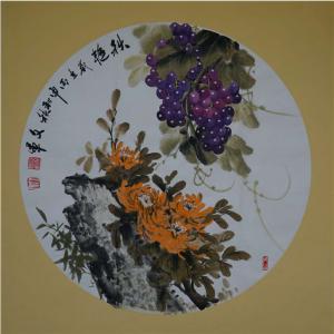 党文军国画作品《【葡萄5】作者党文军》价格1632.00元