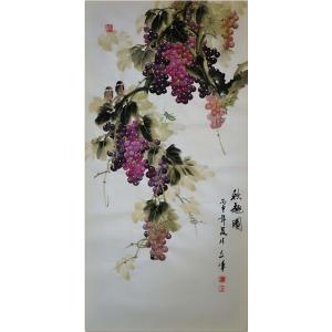 党文军国画作品《【葡萄16】作者党文军》价格3072.00元