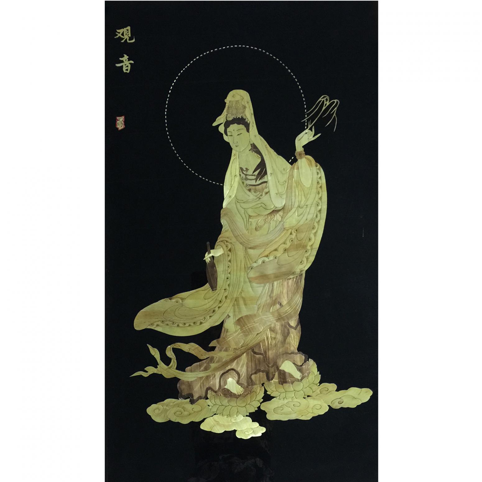 柏波手工作品《【观音】作者柏波》