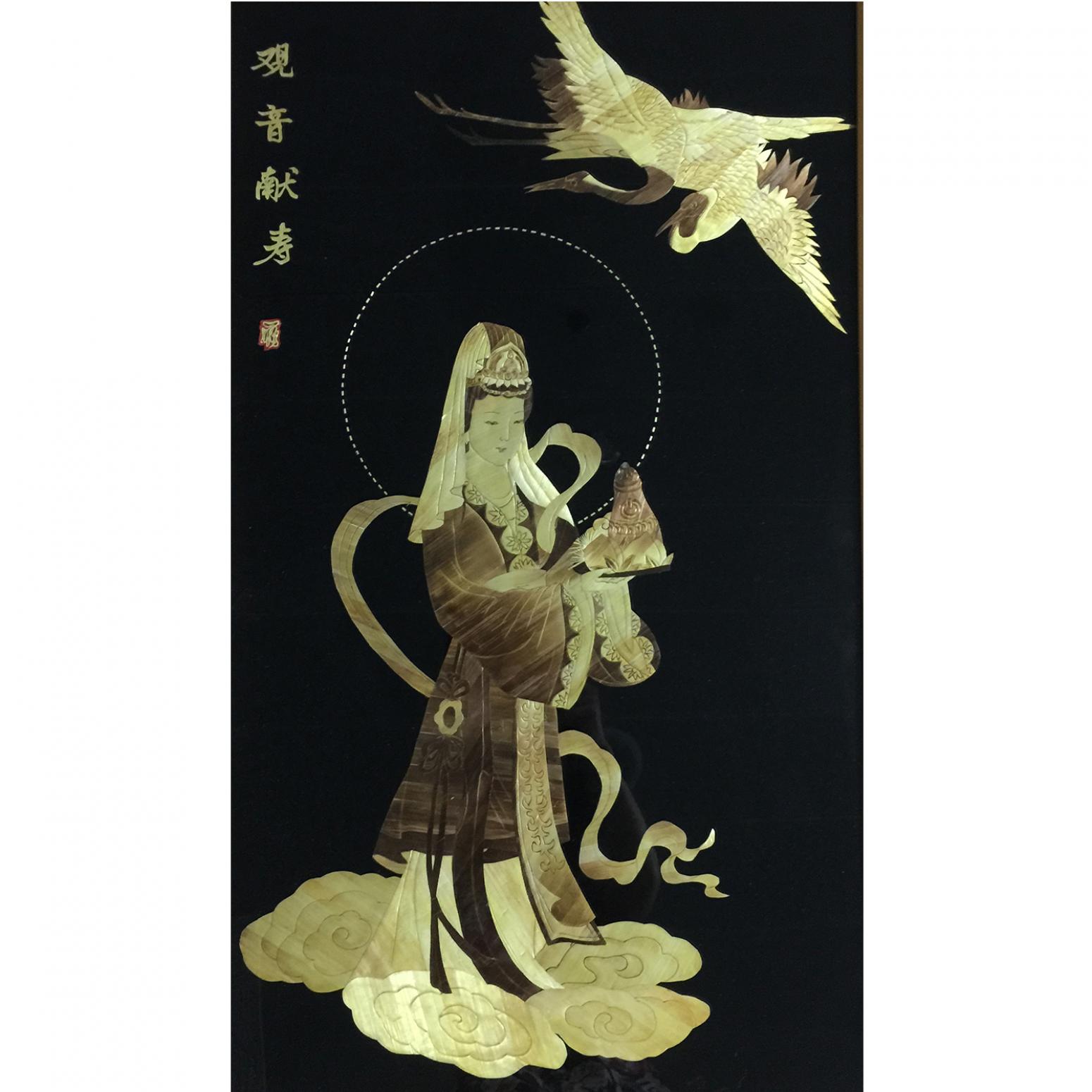 柏波手工作品《【观音献寿】作者柏波》