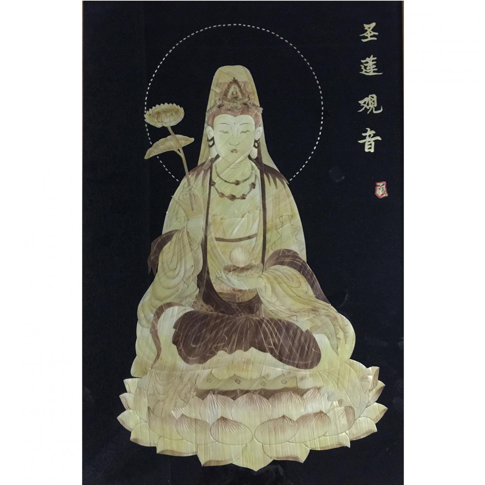 柏波手工作品《【圣莲观音】作者柏波》