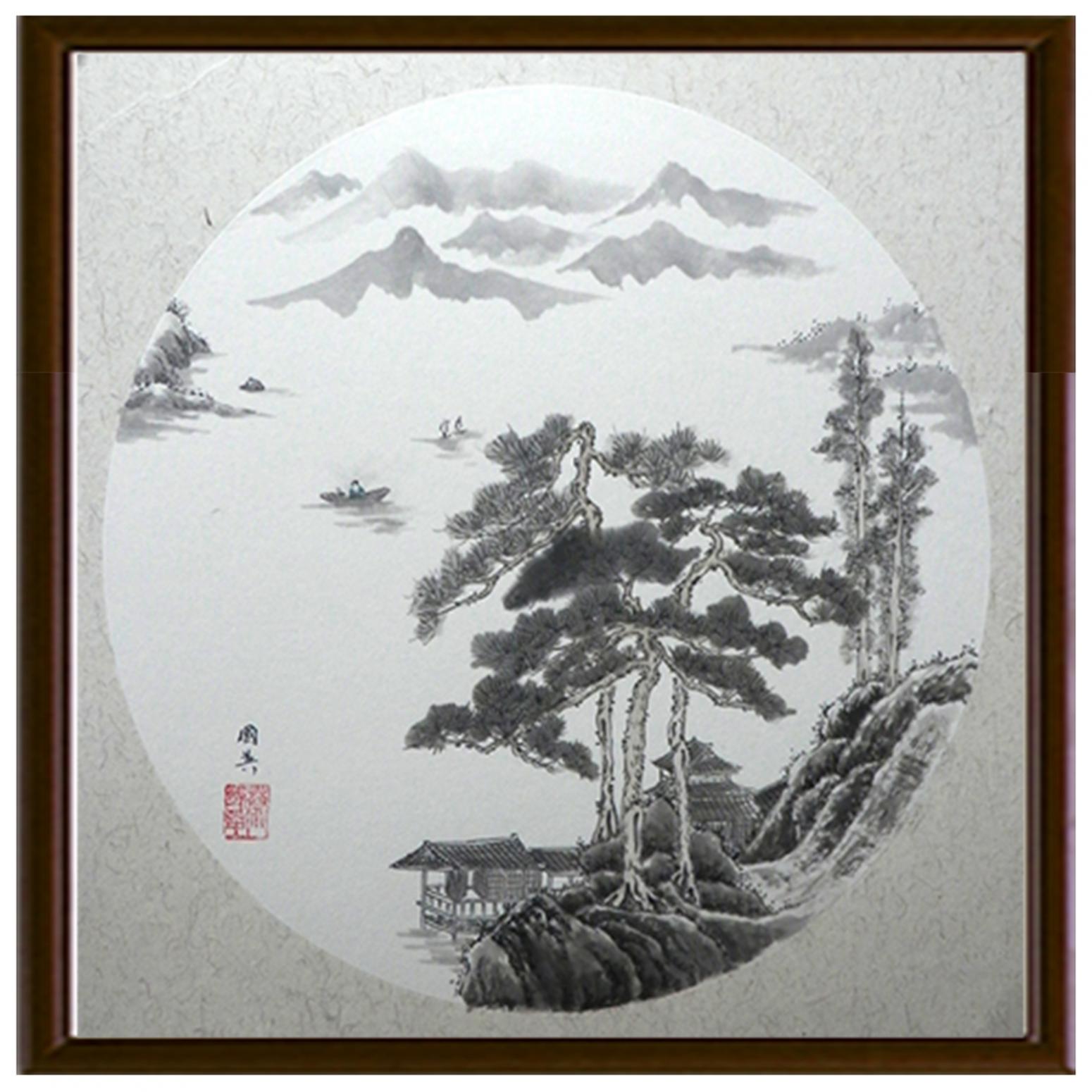 蔡国英国画作品《【水墨山水】作者蔡国英》【图2】