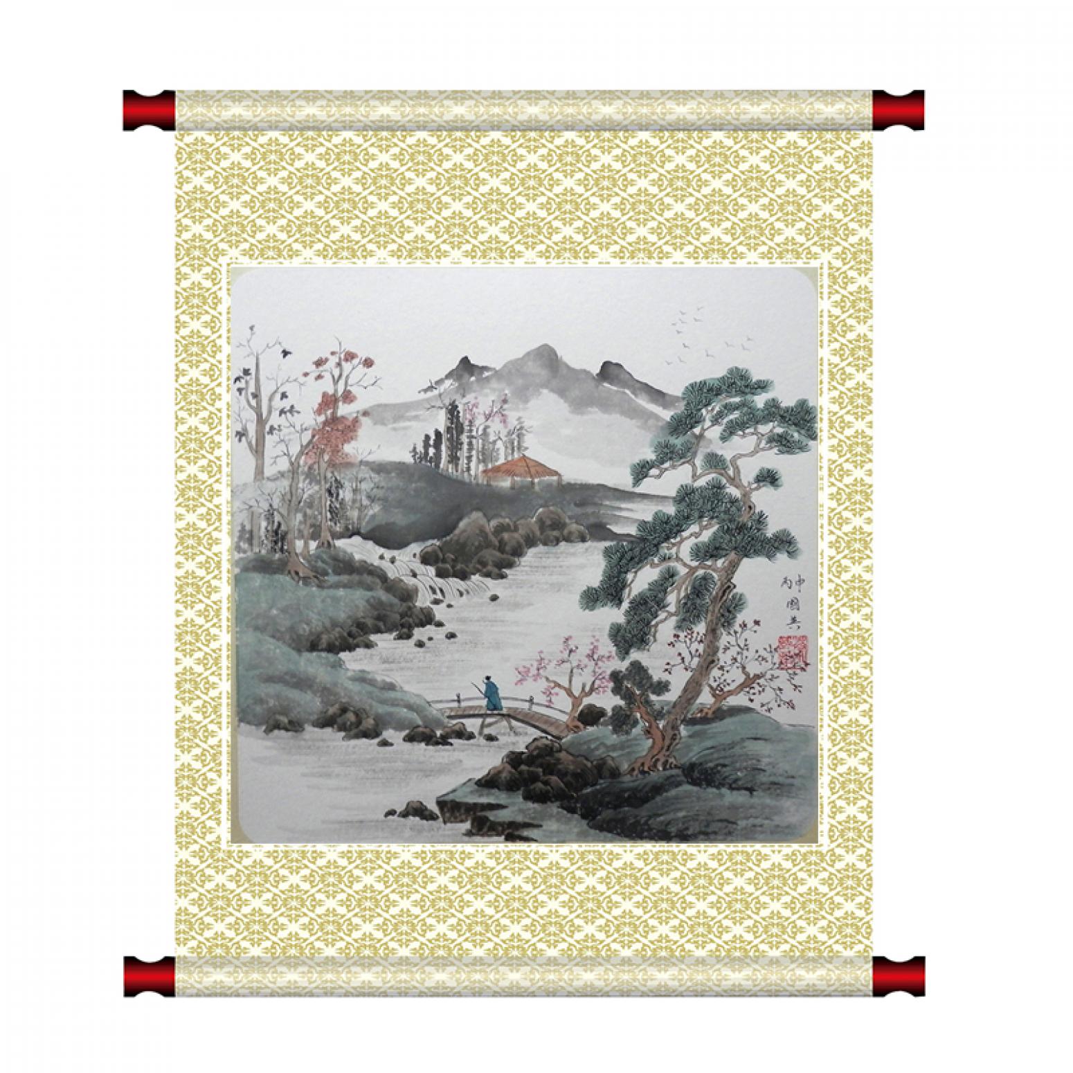 蔡国英国画作品《【水墨山水】作者蔡国英》【图1】