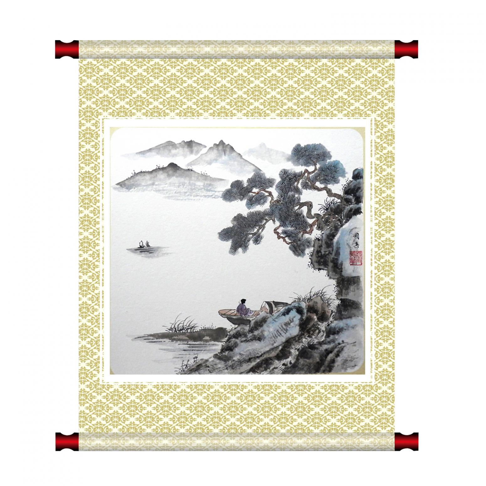 蔡国英国画作品《【水墨山水】作者蔡国英》【图1】