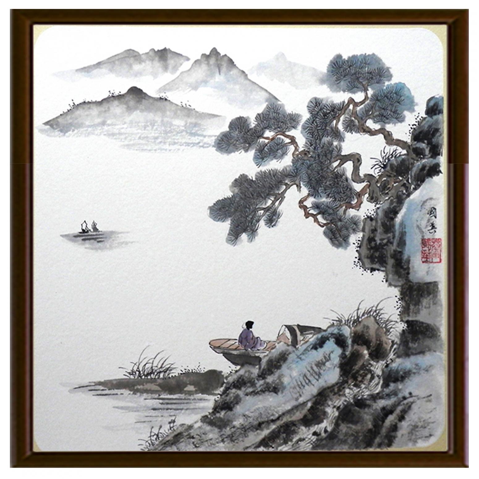 蔡国英国画作品《【水墨山水】作者蔡国英》【图2】